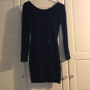 Black sequined dress Size small Jennifer Lopez